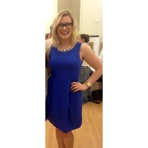 J. Crew Sleeveless Royal Blue Dress
